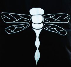 Ručně malovaná taška VÁŽKA