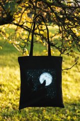 Ručně malovaná taška NA MĚSÍC VYJÍCÍ VLK
