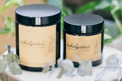 Eukalyptová - sójová svíčka v hnědém skle (120 ml)