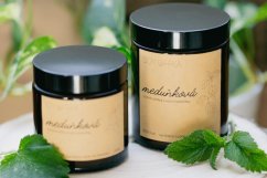 Meduňková - sójová svíčka v hnědém skle (180 ml)