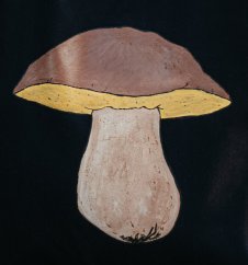 Ručně malovaná taška HŘIB DUBOVÝ
