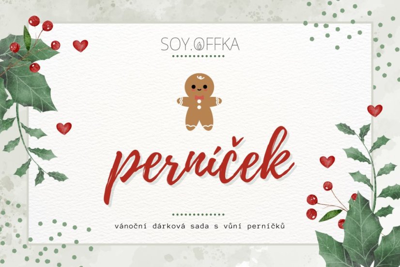Vánoční sada s aromalampou - PERNÍČEK
