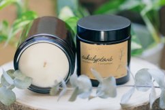Eukalyptová - sójová svíčka v hnědém skle (120 ml)