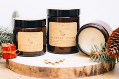 Vaječný likér - sójová svíčka v hnědém skle (120 ml)