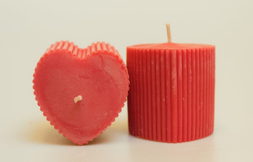 Vroubkované srdce - Barva: bezbarvá